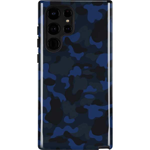 Blue Street Camo Galaxy Cases