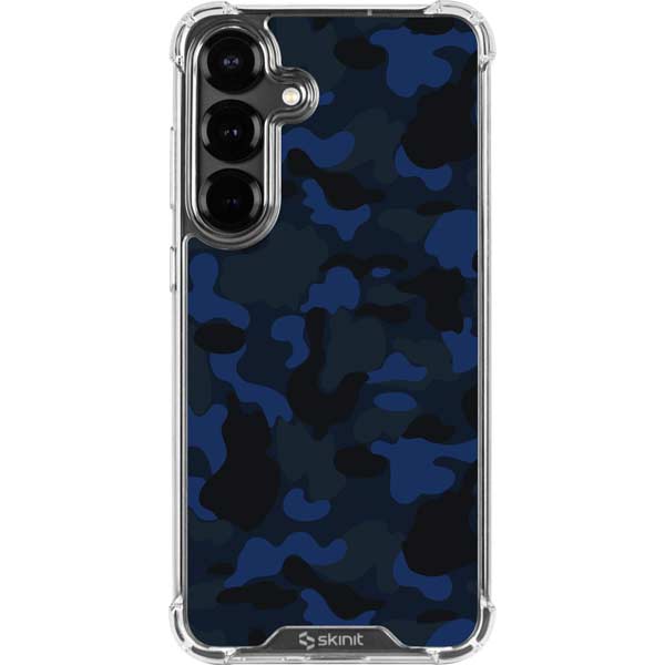 Blue Street Camo Galaxy S26 Clear Case