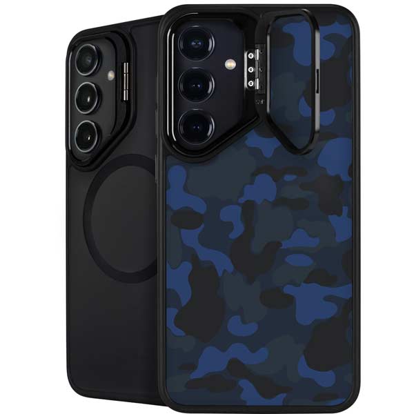 Blue Street Camo Galaxy S26 Plus Kickstand Case