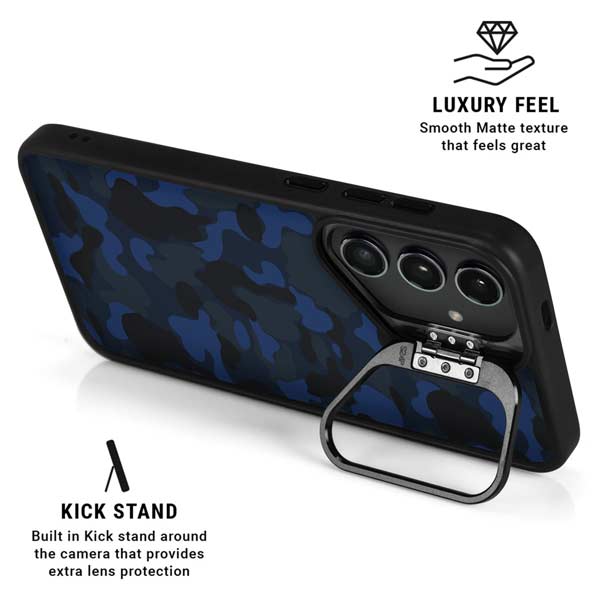 Blue Street Camo Galaxy S26 Plus Kickstand Case