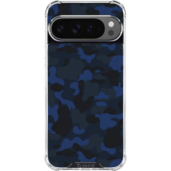Blue Street Camo Google Pixel 10 Pro Clear Case