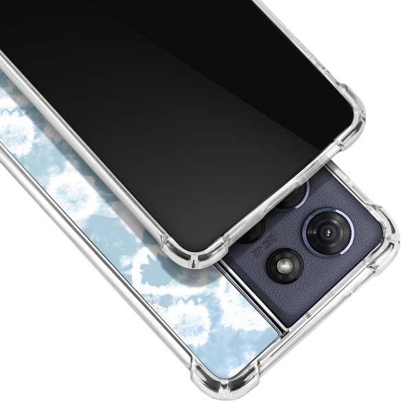 Blue Tie Dye Moto G 5G (2025) Clear Case