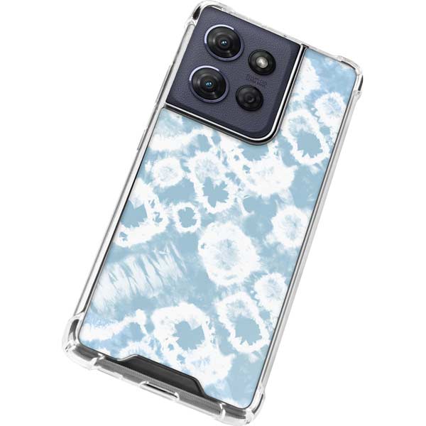 Blue Tie Dye Moto G Power 5G (2025) Clear Case