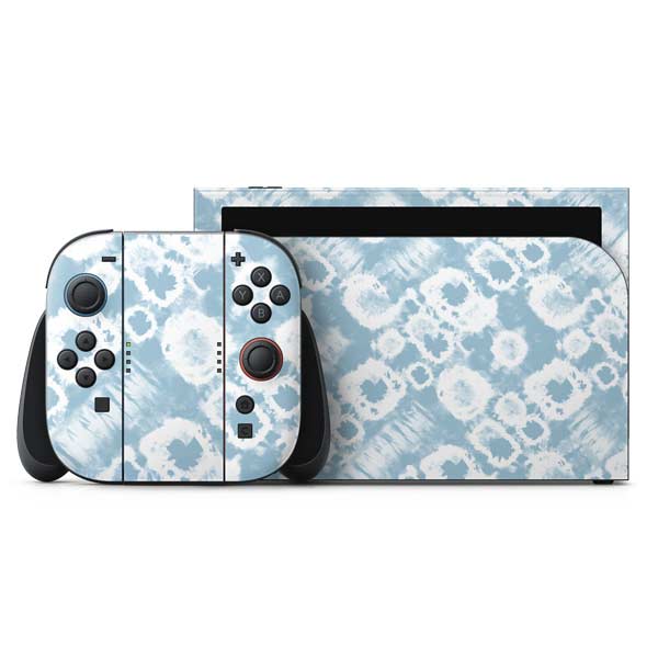 Blue Tie Dye Nintendo Skins