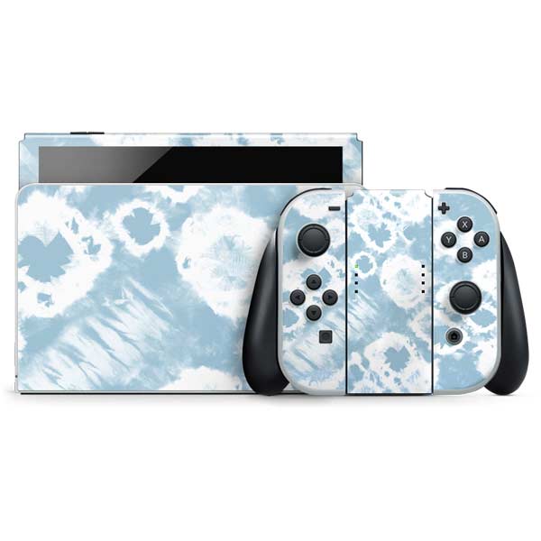 Blue Tie Dye Nintendo Skins