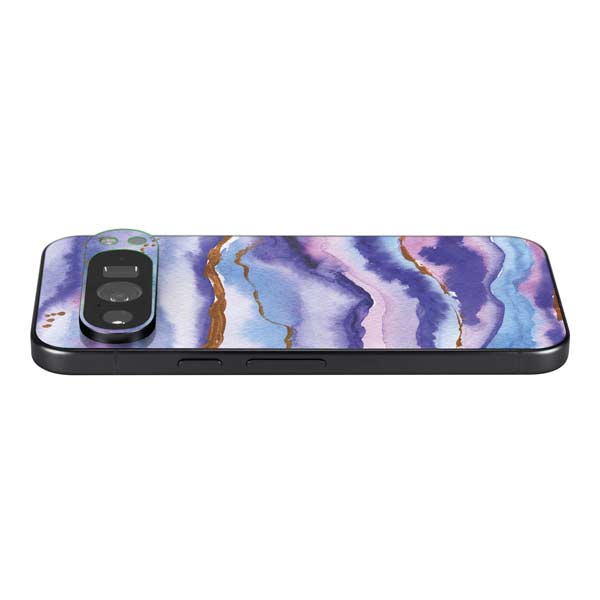 Blue Violet Watercolor Geode Google Pixel 10 Pro XL Skin