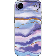 Blue Violet Watercolor Geode iPhone 17 Air Skin