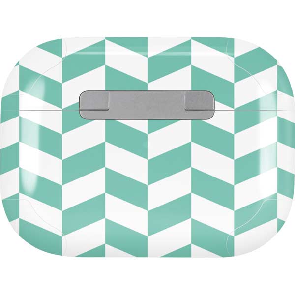 Blue White Chevron AirPods Skins