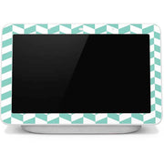 Blue White Chevron Google Home Hub Skin