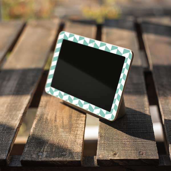 Blue White Chevron Google Home Hub Skin