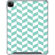 Blue White Chevron iPad Cases