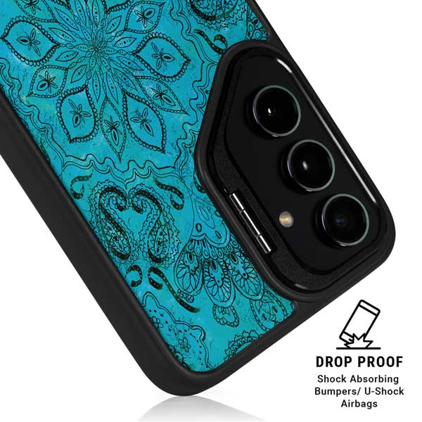 Blue Zen Ginseng Galaxy S26 Kickstand Case