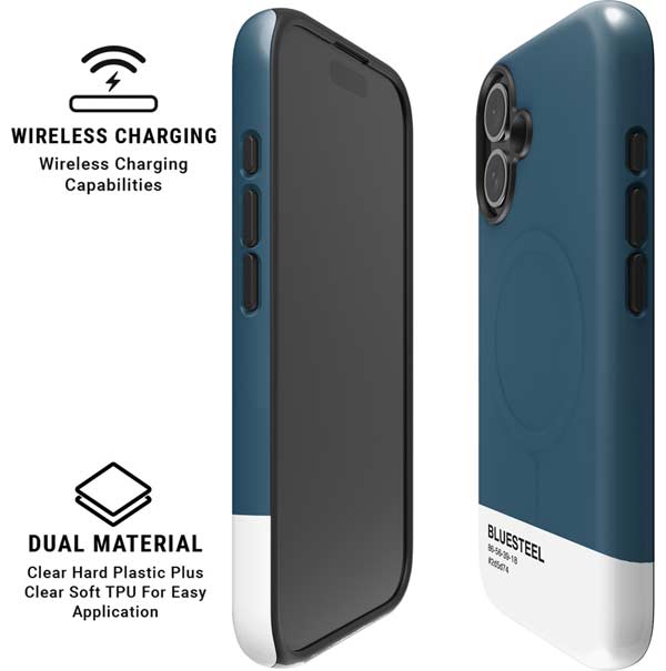 Bluesteel Color Palette iPhone 16 Magsafe Impact Case
