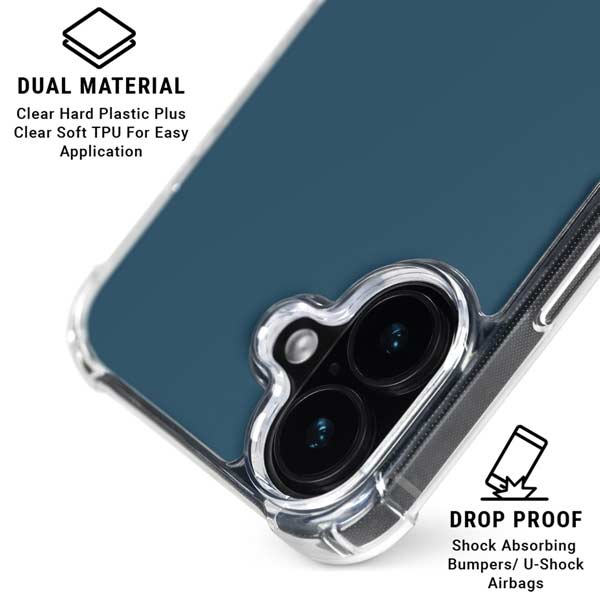 Bluesteel Color Palette iPhone 17 Clear Case