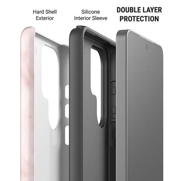 Blush Marble Galaxy S26 Ultra Impact Case