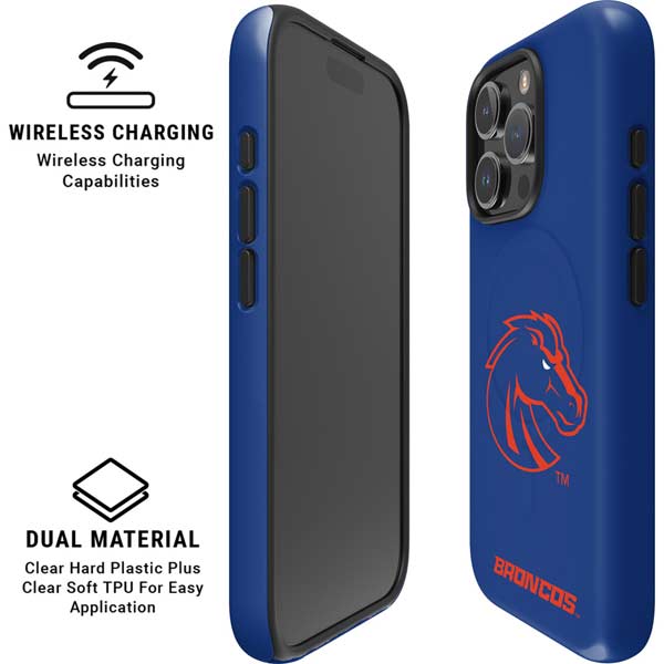 Boise State University Broncos Mascot iPhone 16 Pro Magsafe Impact Case