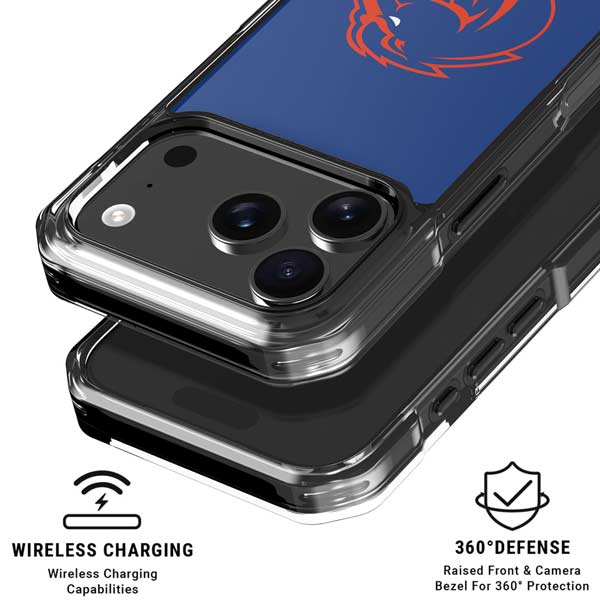 Boise State University Broncos Mascot iPhone 17 Pro Clear Case