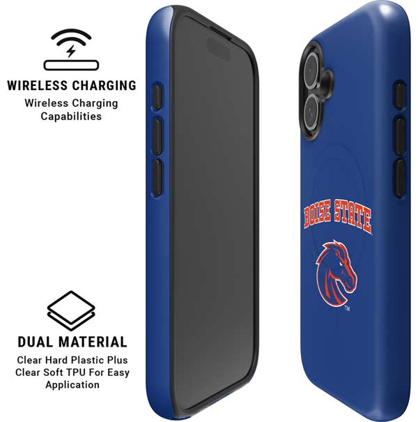 Boise State University Collegiate Text iPhone 17 Magsafe Impact Case