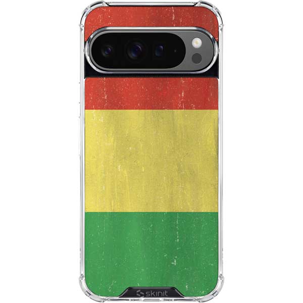 Bolivia Flag Distressed Google Pixel 10 Pro Clear Case