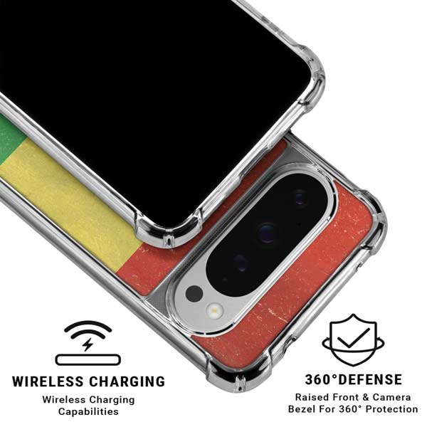 Bolivia Flag Distressed Google Pixel 10 Pro Clear Case