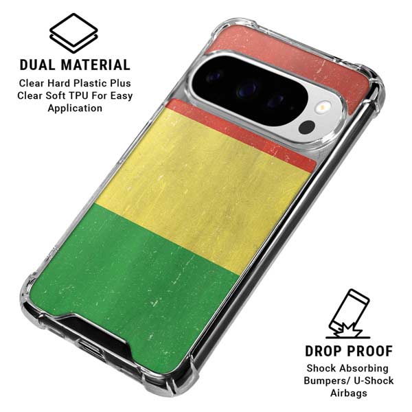 Bolivia Flag Distressed Google Pixel 10 Pro XL Clear Case