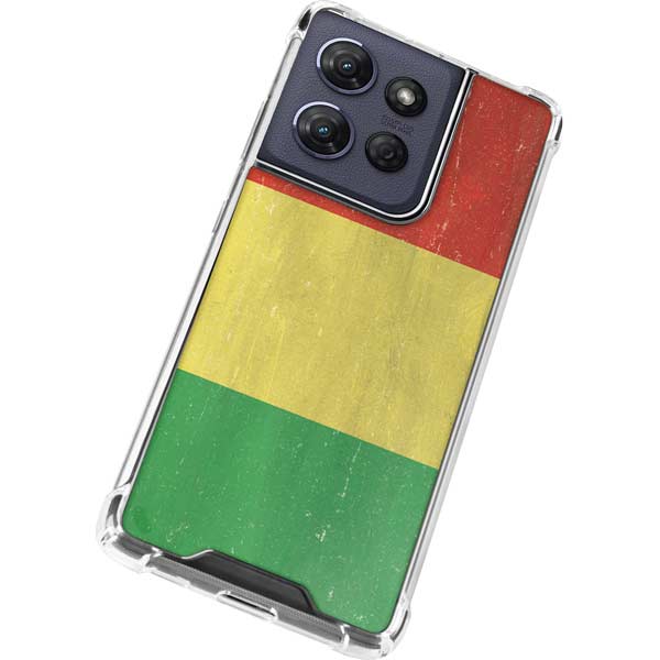 Bolivia Flag Distressed Moto G Power 5G (2025) Clear Case
