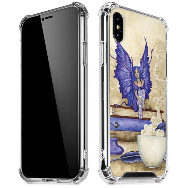 Bookworm Fairy by Amy Brown iPhone X/XS Clear Case