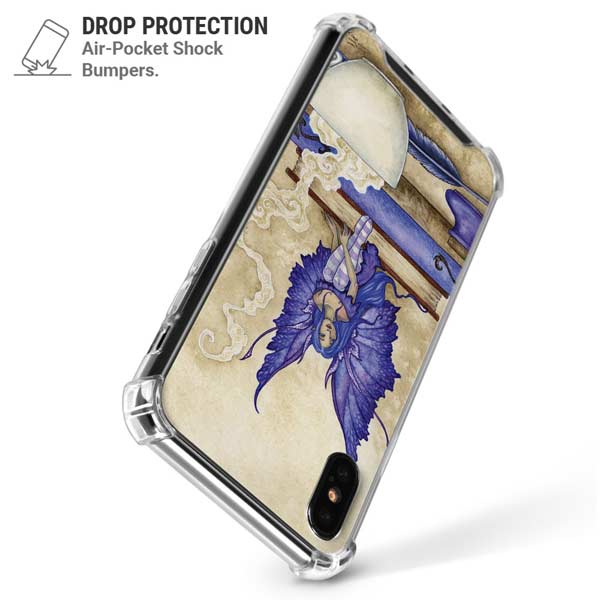 Bookworm Fairy by Amy Brown iPhone X/XS Clear Case