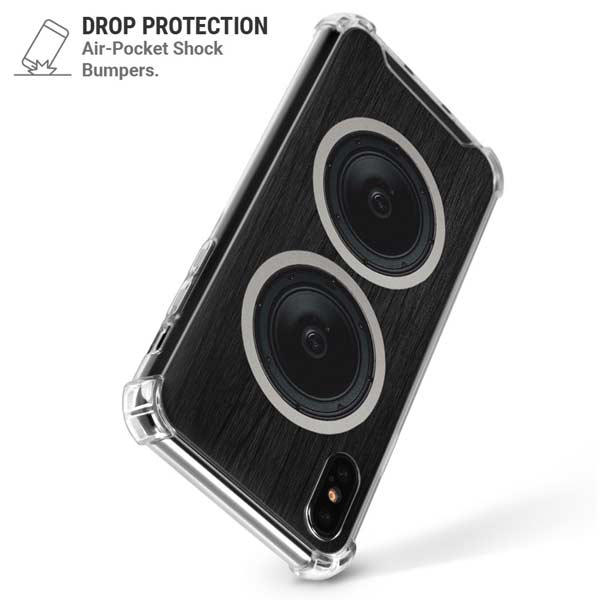 Boom Box Speakers iPhone X/XS Clear Case