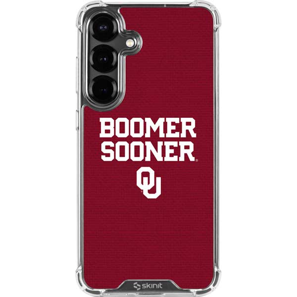 University of Oklahoma Boomer Sooner Galaxy S26 Clear Case