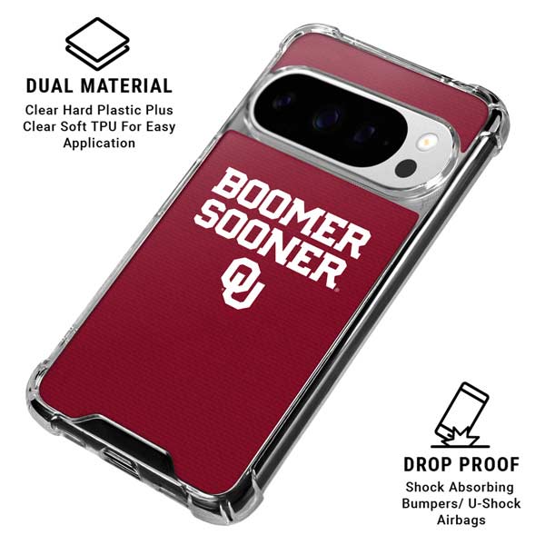 University of Oklahoma Boomer Sooner Google Pixel 10 Pro XL Clear Case