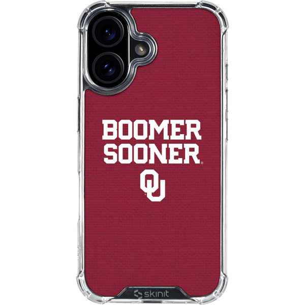 University of Oklahoma Boomer Sooner iPhone 17 Clear Case