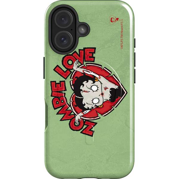Betty Boop Zombie Love iPhone 16 Magsafe Impact Case