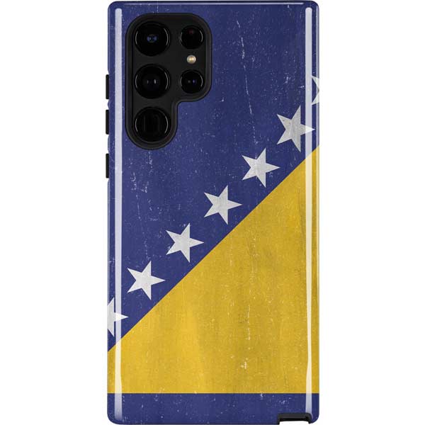Bosnia and Herzegovina Flag Distressed Galaxy Cases