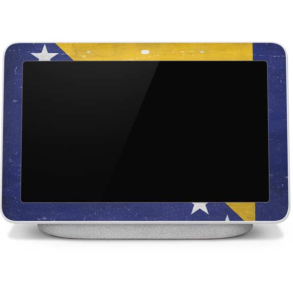Bosnia and Herzegovina Flag Distressed Google Home Hub Skin