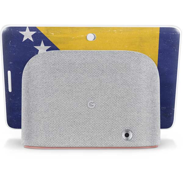 Bosnia and Herzegovina Flag Distressed Google Home Hub Skin