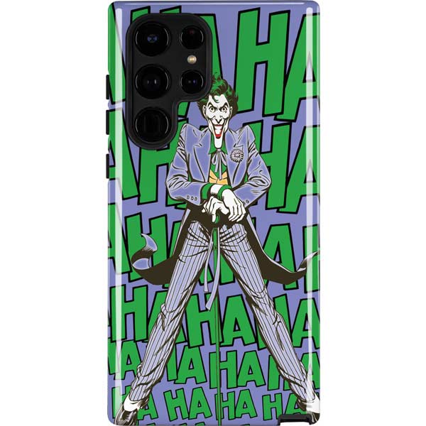 DC Comics The Joker Vintage pose pattern Galaxy Cases