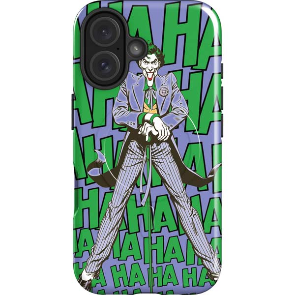 DC Comics The Joker Vintage pose pattern iPhone 16 Magsafe Impact Case
