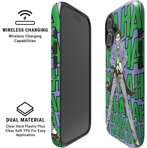 DC Comics The Joker Vintage pose pattern iPhone 16 Magsafe Impact Case