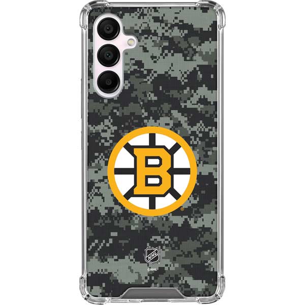 NHL Boston Bruins Camo Galaxy A16 5G Clear Case