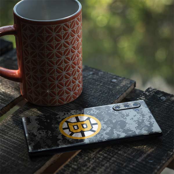 NHL Boston Bruins Camo Galaxy Note 10 Skin