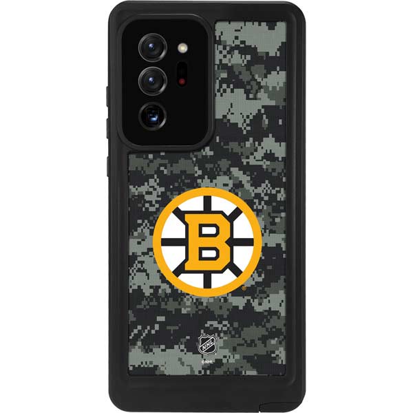NHL Boston Bruins Camo Galaxy Note20 Ultra 5G Waterproof Case
