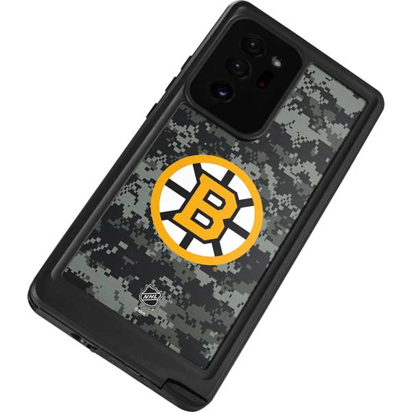 NHL Boston Bruins Camo Galaxy Note20 Ultra 5G Waterproof Case