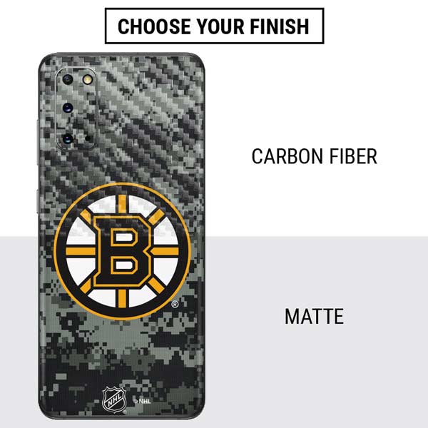 NHL Boston Bruins Camo Galaxy S20 Skin