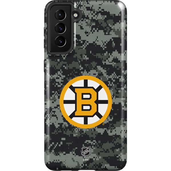 NHL Boston Bruins Camo Galaxy S21 Plus 5G Pro Case