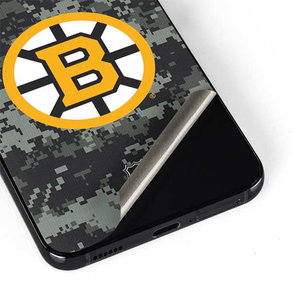 NHL Boston Bruins Camo Galaxy S22 Plus Skin
