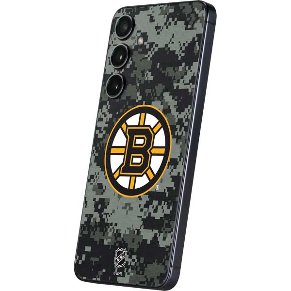 NHL Boston Bruins Camo Galaxy S25 Skin
