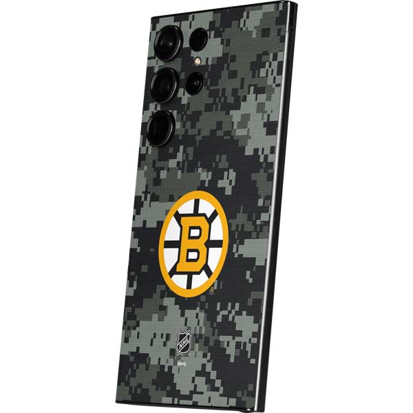 NHL Boston Bruins Camo Galaxy S24 Ultra Skin