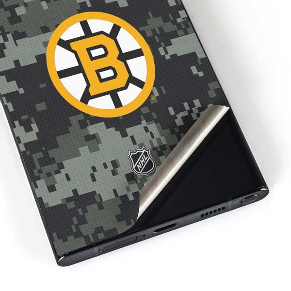 NHL Boston Bruins Camo Galaxy S24 Ultra Skin