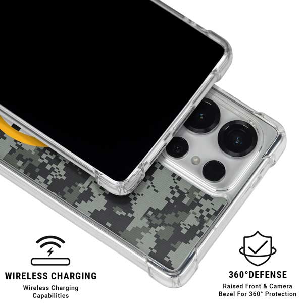 NHL Boston Bruins Camo Galaxy S25 Ultra Clear Case